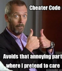 Affair Help: Cheater Code: Pretending to care